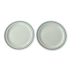 Vintage 1992 Newcor Satellite Hunter Green Dinner Plates - Set of 2